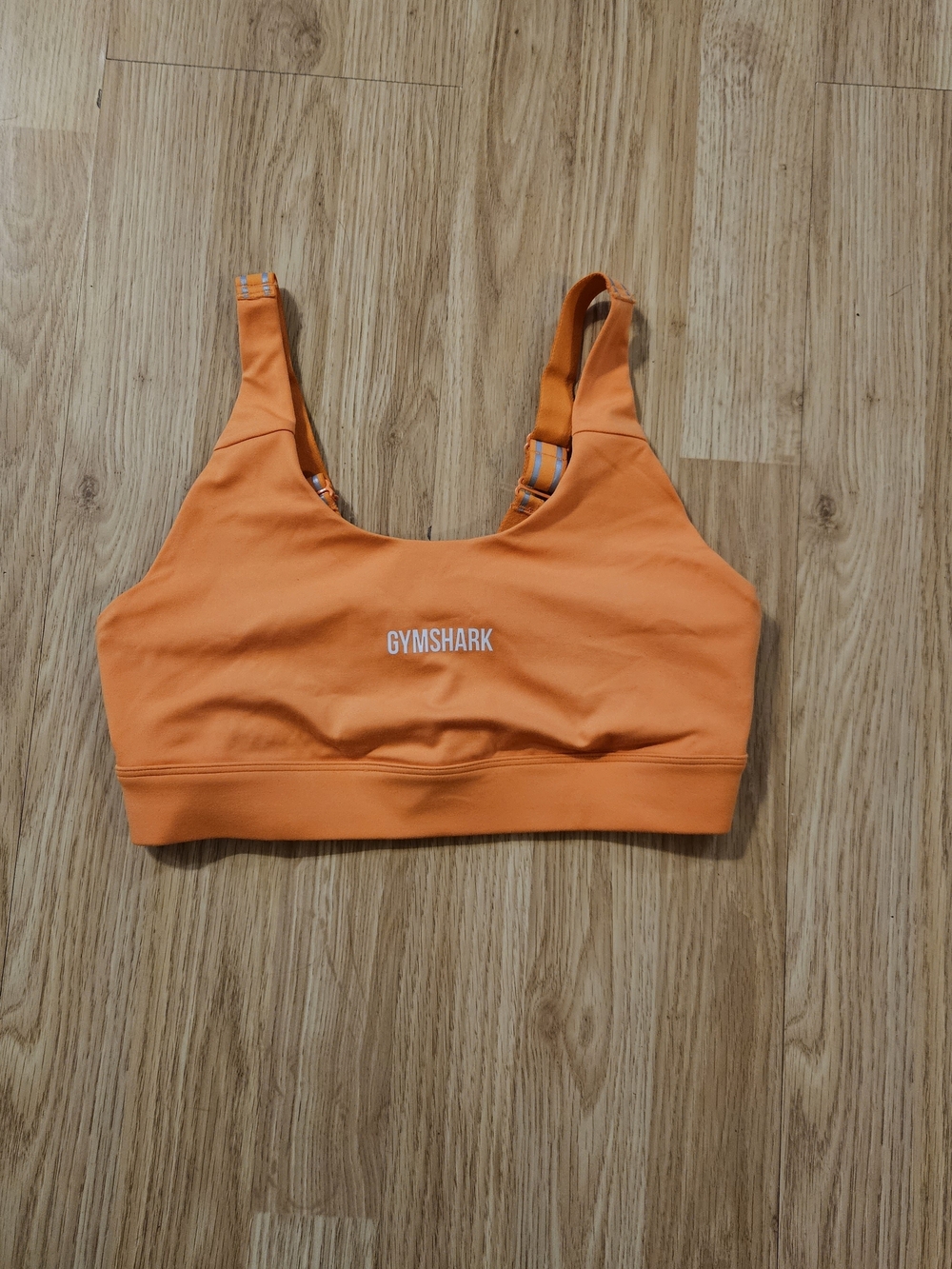 Gymshark Bright Orange Women's Sports Bra w/ Adjustable Straps Size S